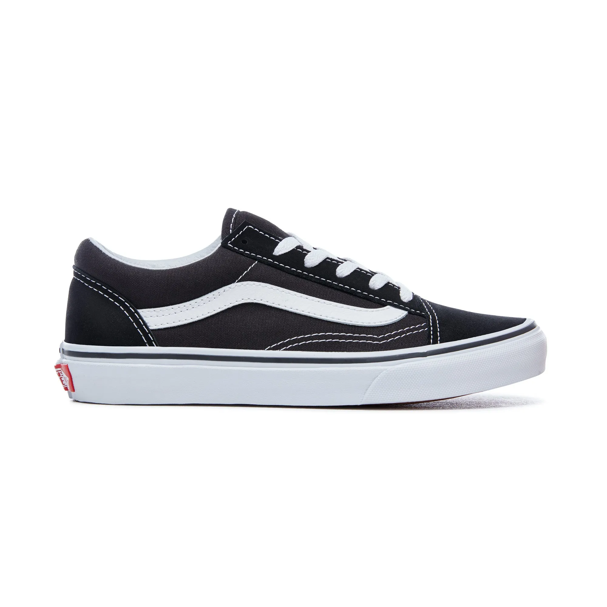 Black and White Vans Old Skool Sneakers - Kids