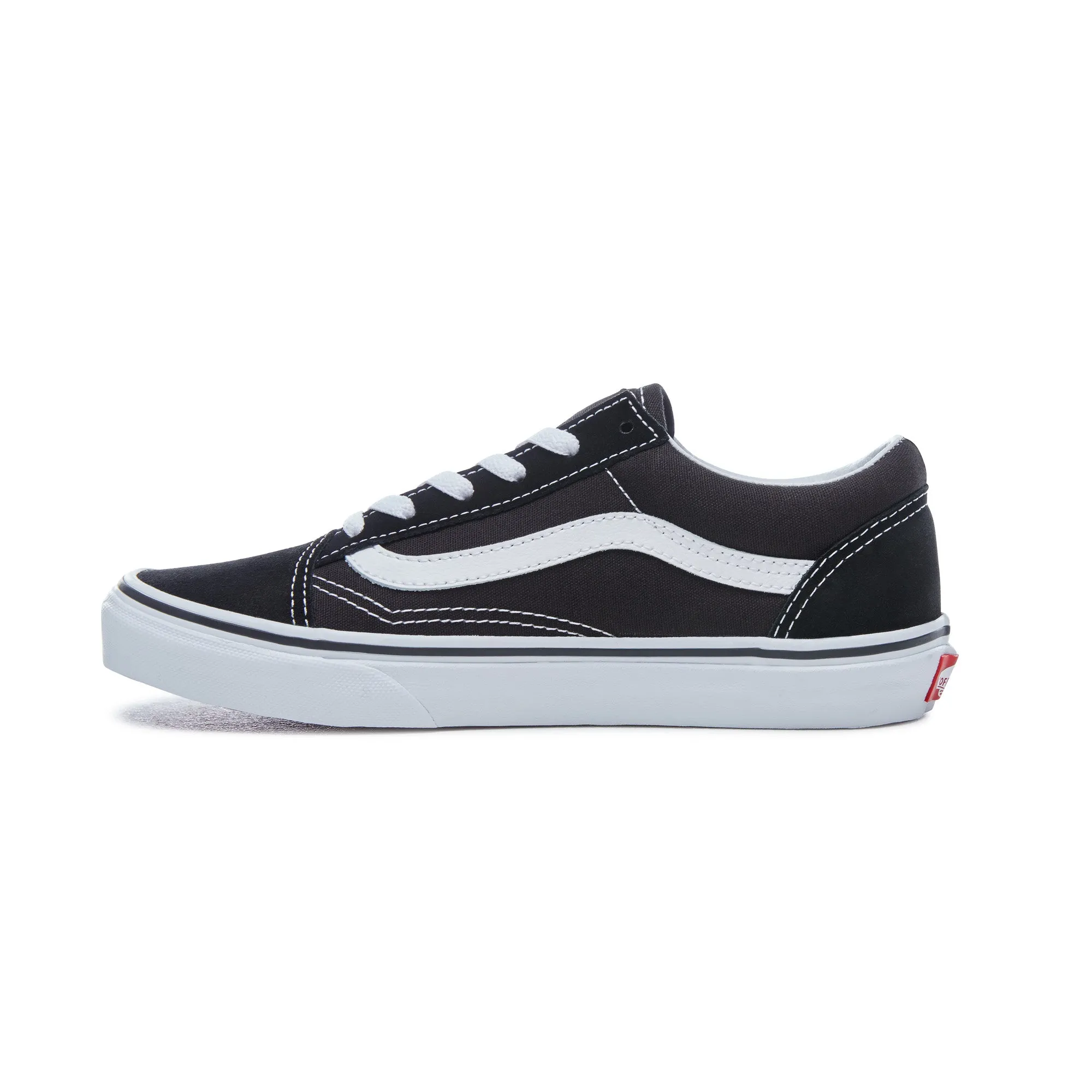 Black and White Vans Old Skool Sneakers - Kids