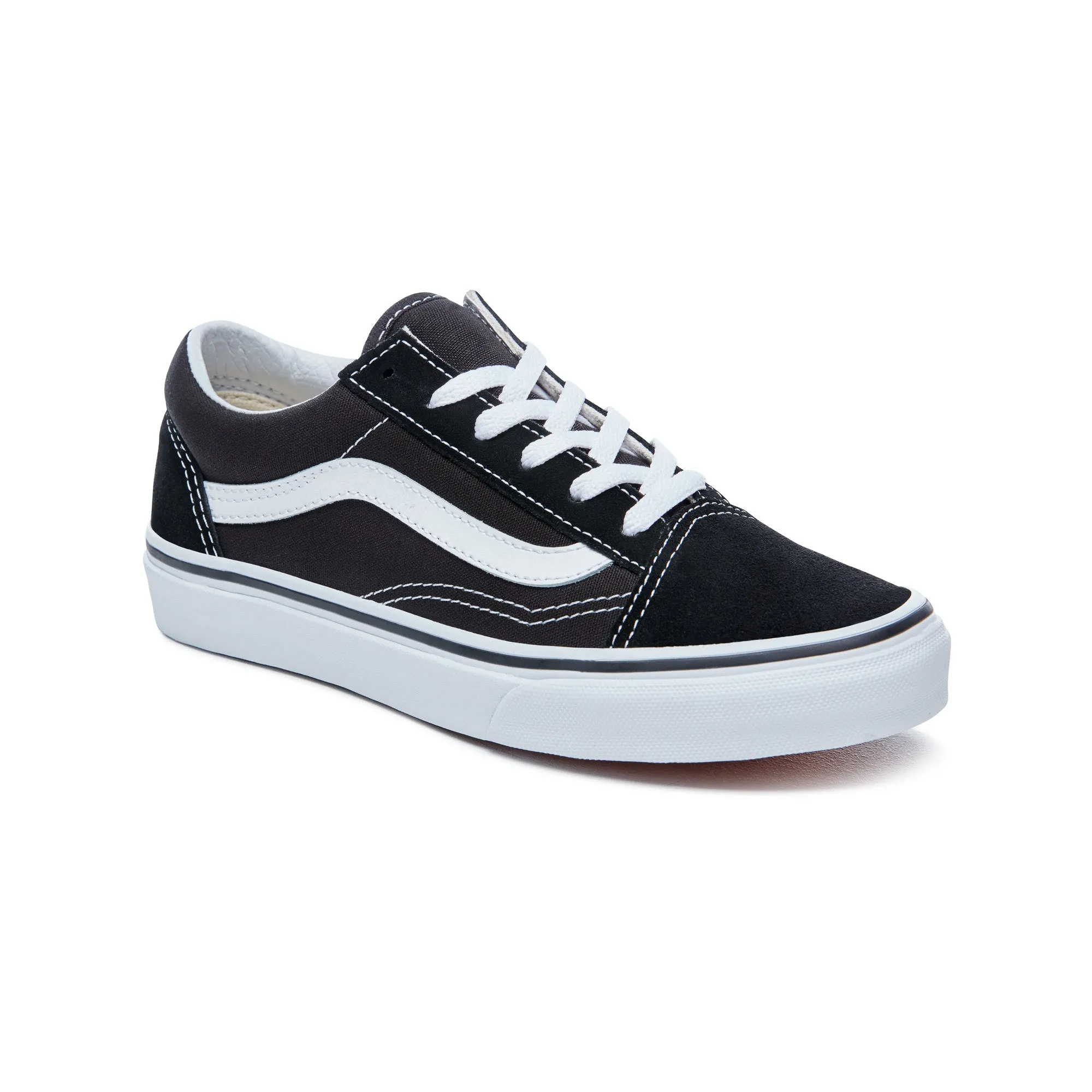 Black and White Vans Old Skool Sneakers - Kids