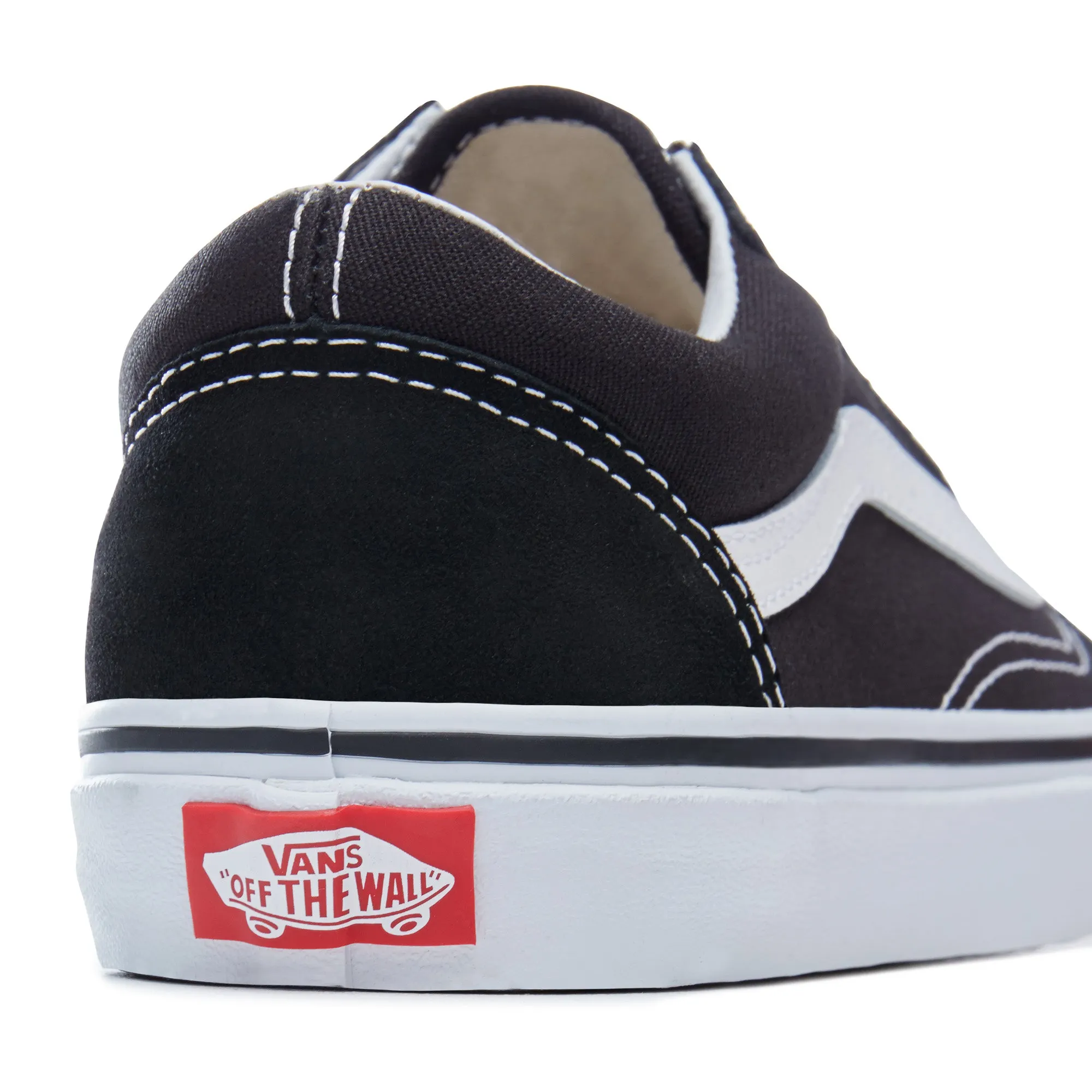 Black and White Vans Old Skool Sneakers - Kids