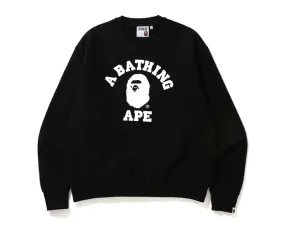 Black BAPE College Crewneck