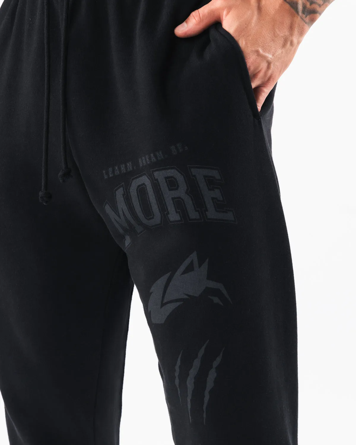 Black Earth Dye Graphic Jogger