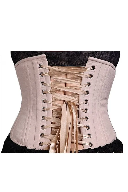 Black Iris Sand Nude Short Under Bust Corset