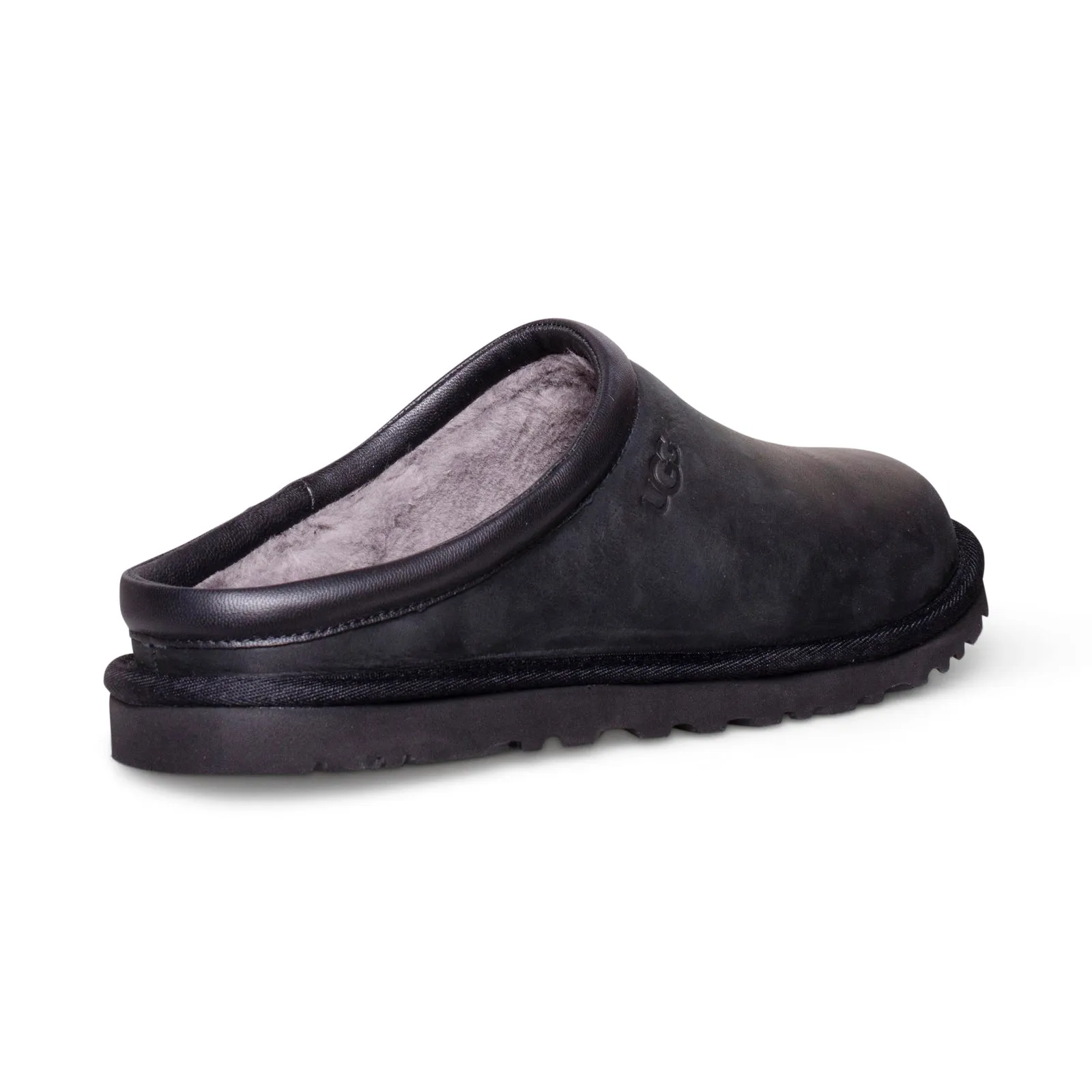 Black UGG Classic Clog Slippers for Men