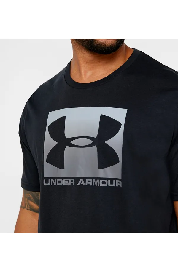 Black Under Armour Boxed Tee