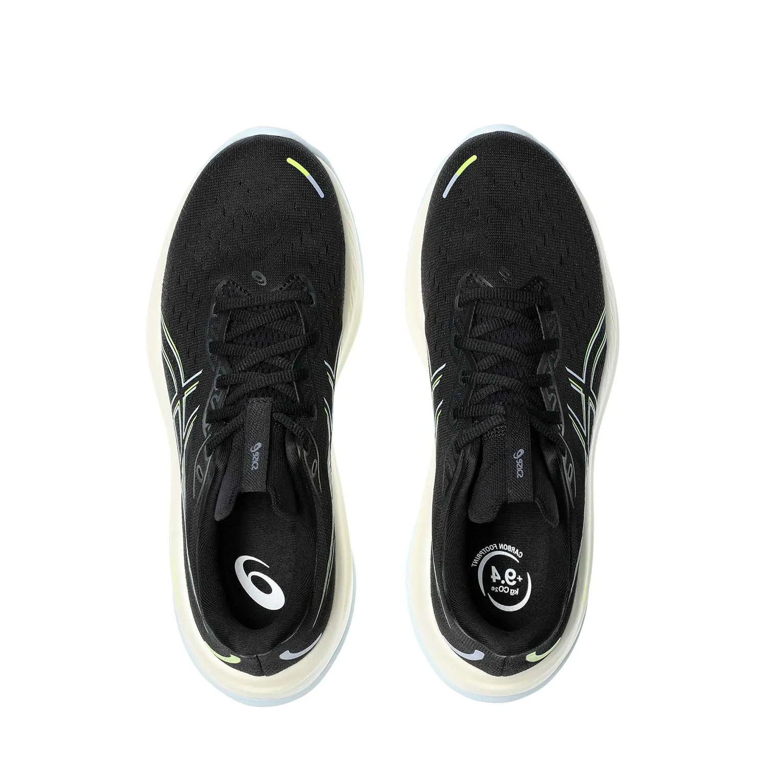 Black/Safety Yellow Asics Gel Cumulus 26 running shoes