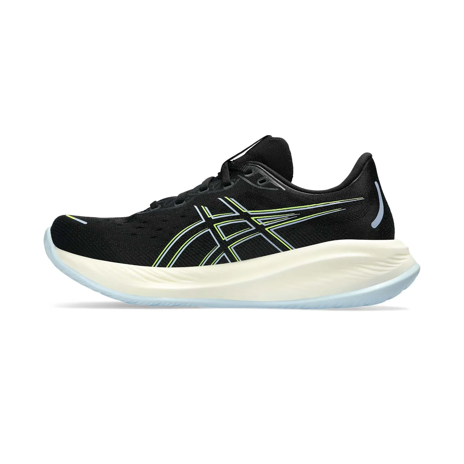 Black/Safety Yellow Asics Gel Cumulus 26 running shoes