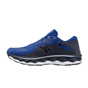 Blue Mizuno Wave SKY 7 running shoes