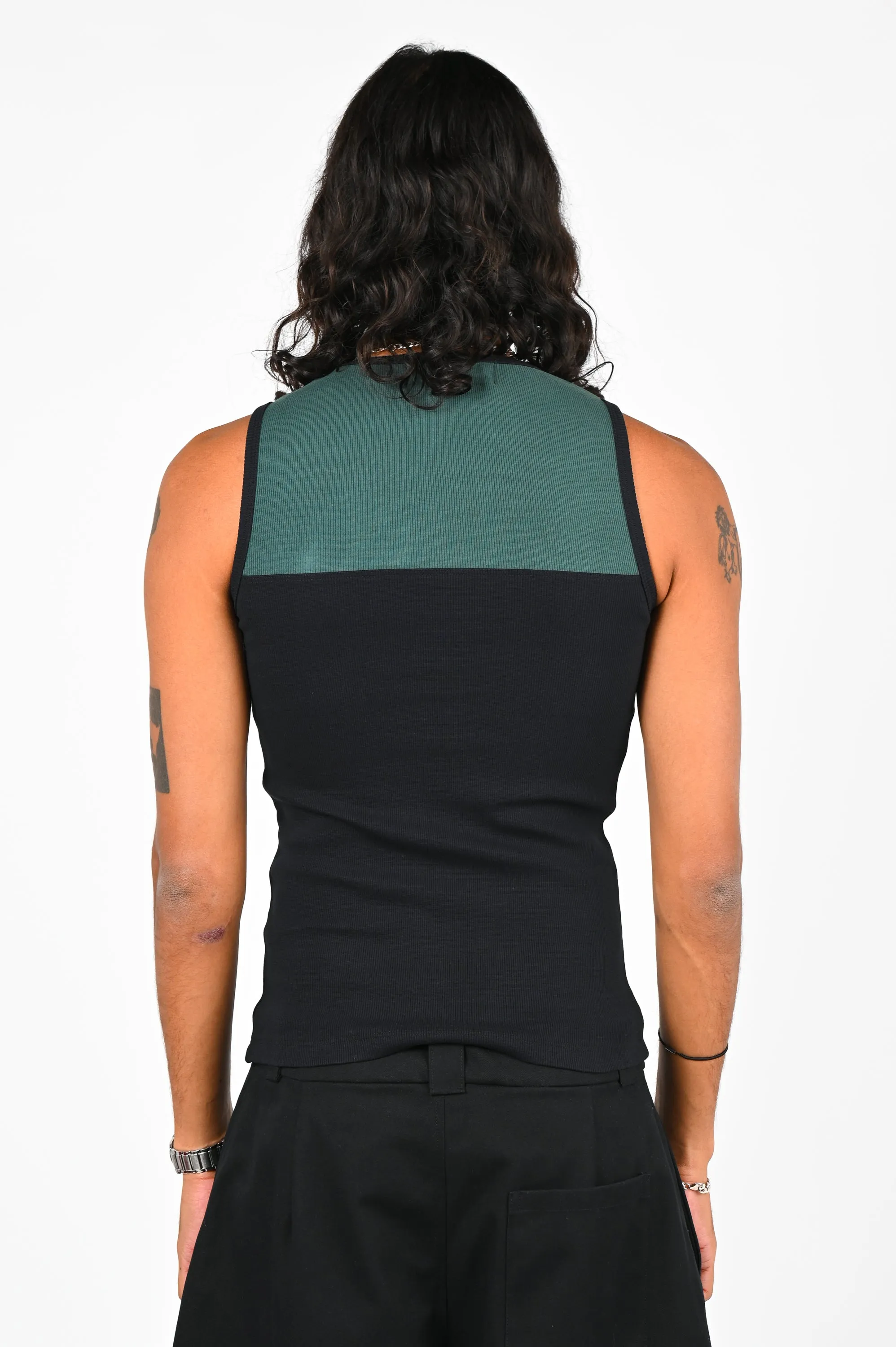 Bouquet Studios 'BBB' Tank in Black & Green