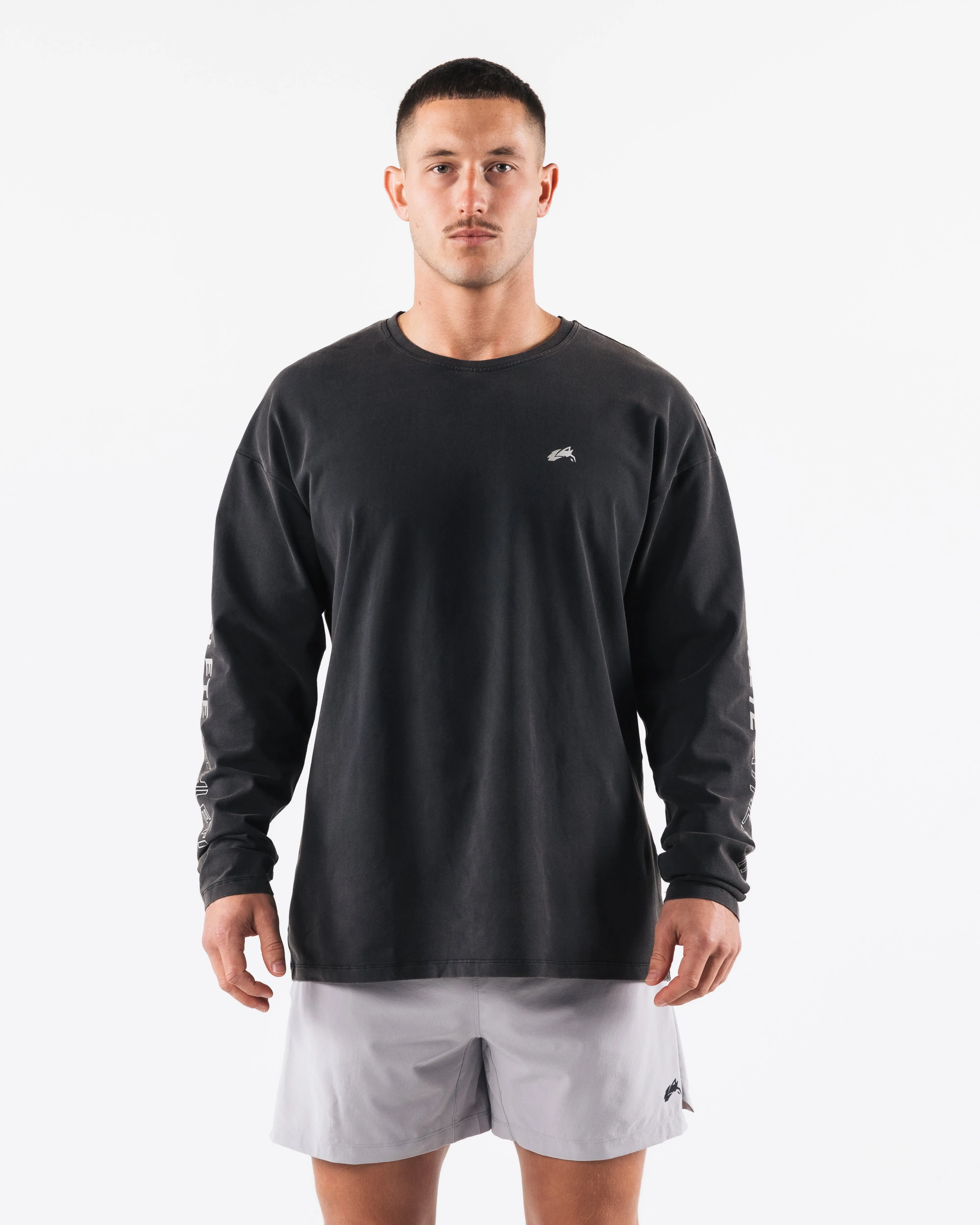 Breathe More LS Tee - Black