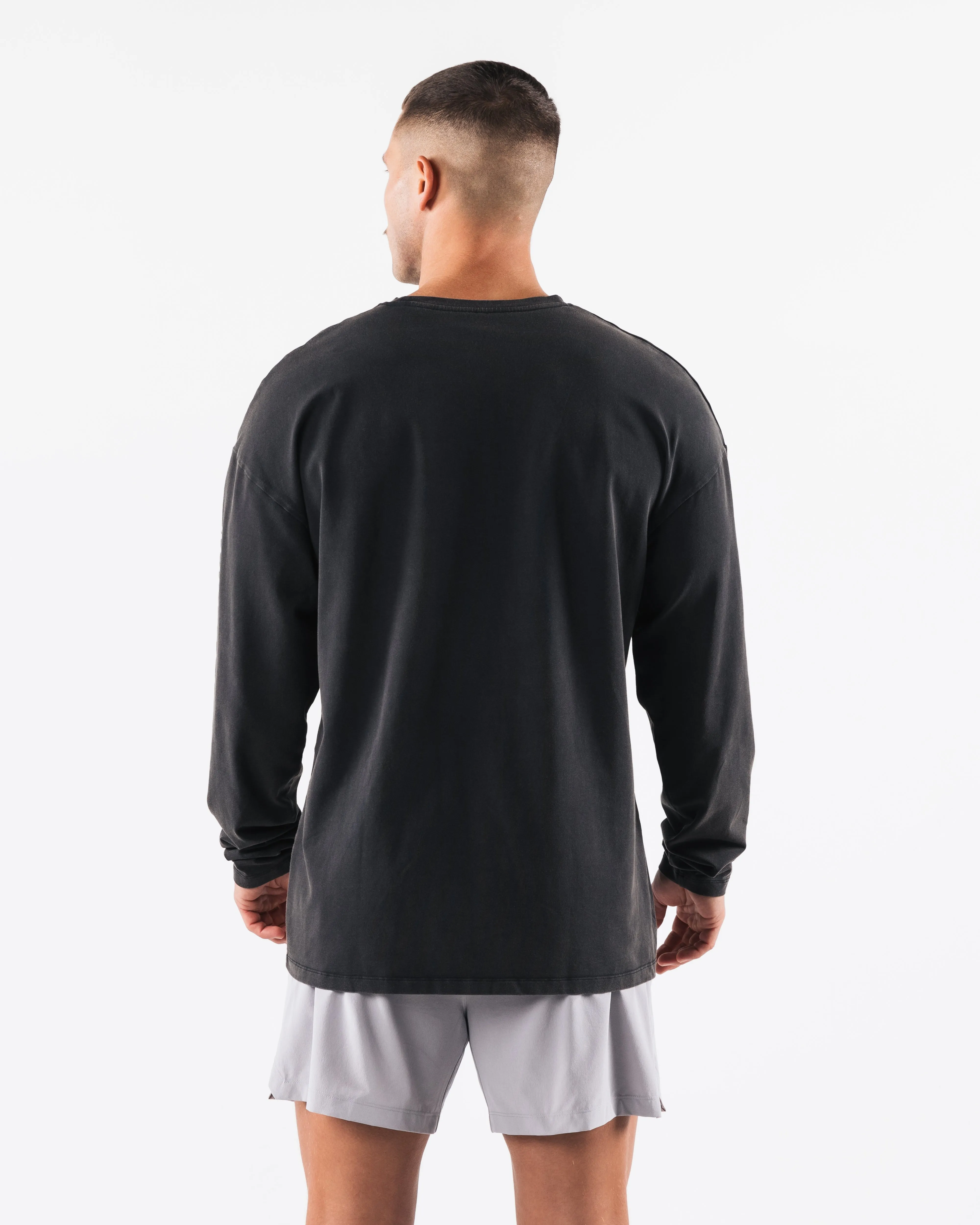 Breathe More LS Tee - Black