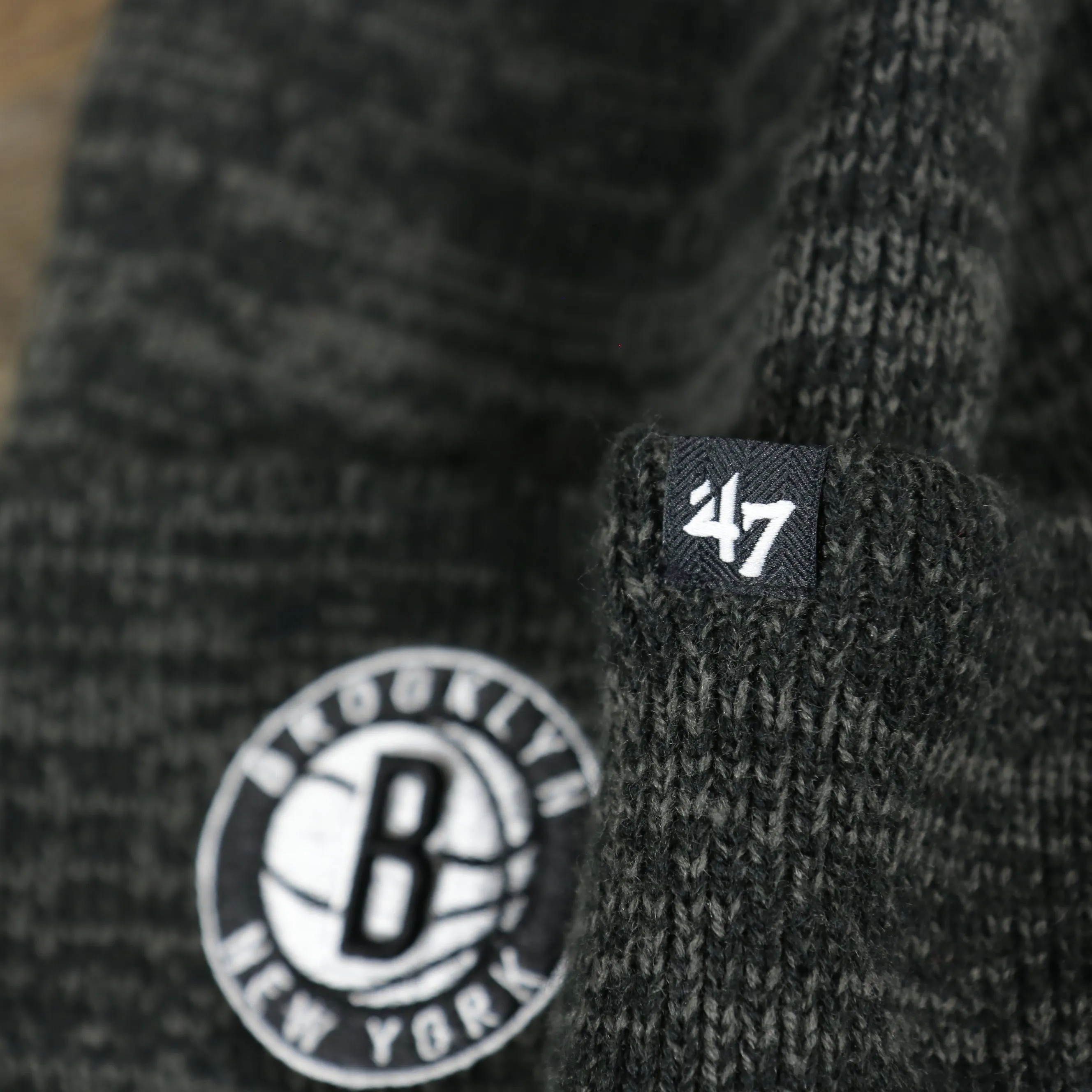 Brooklyn Nets Winter Beanie | Black Knit Cuffed Winter Beanie