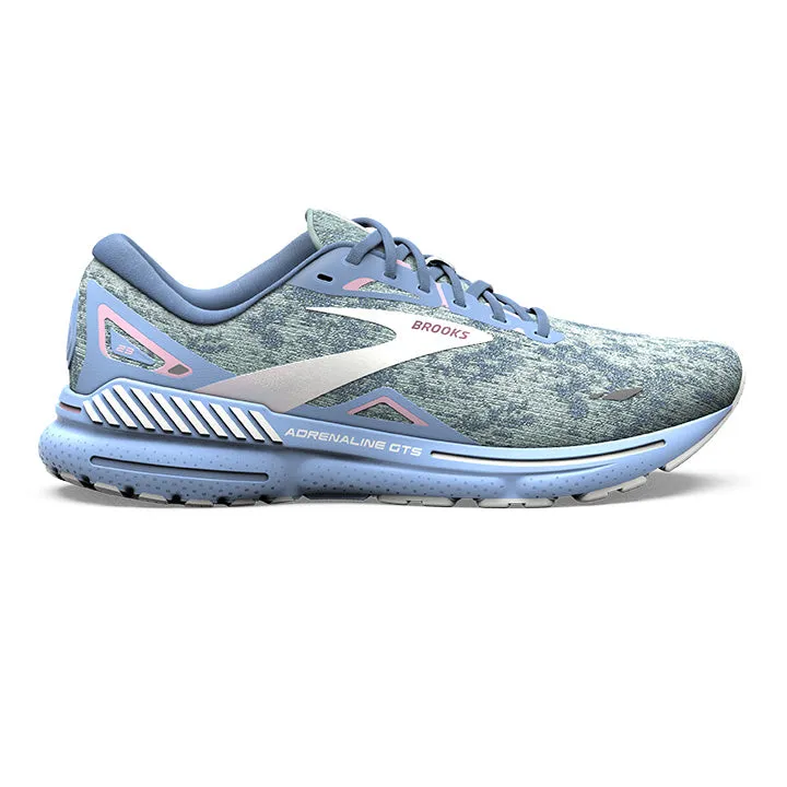 Brooks Adrenaline GTS 23 Blue Open Air Pink 12 B Medium Women