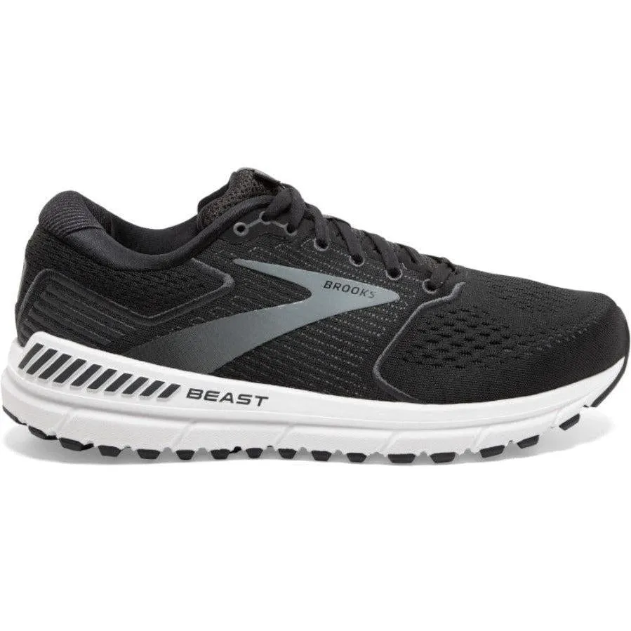 Brooks Beast '20 Men's Running Shoe - Black/Ebony/Grey, Size 15 D Medium