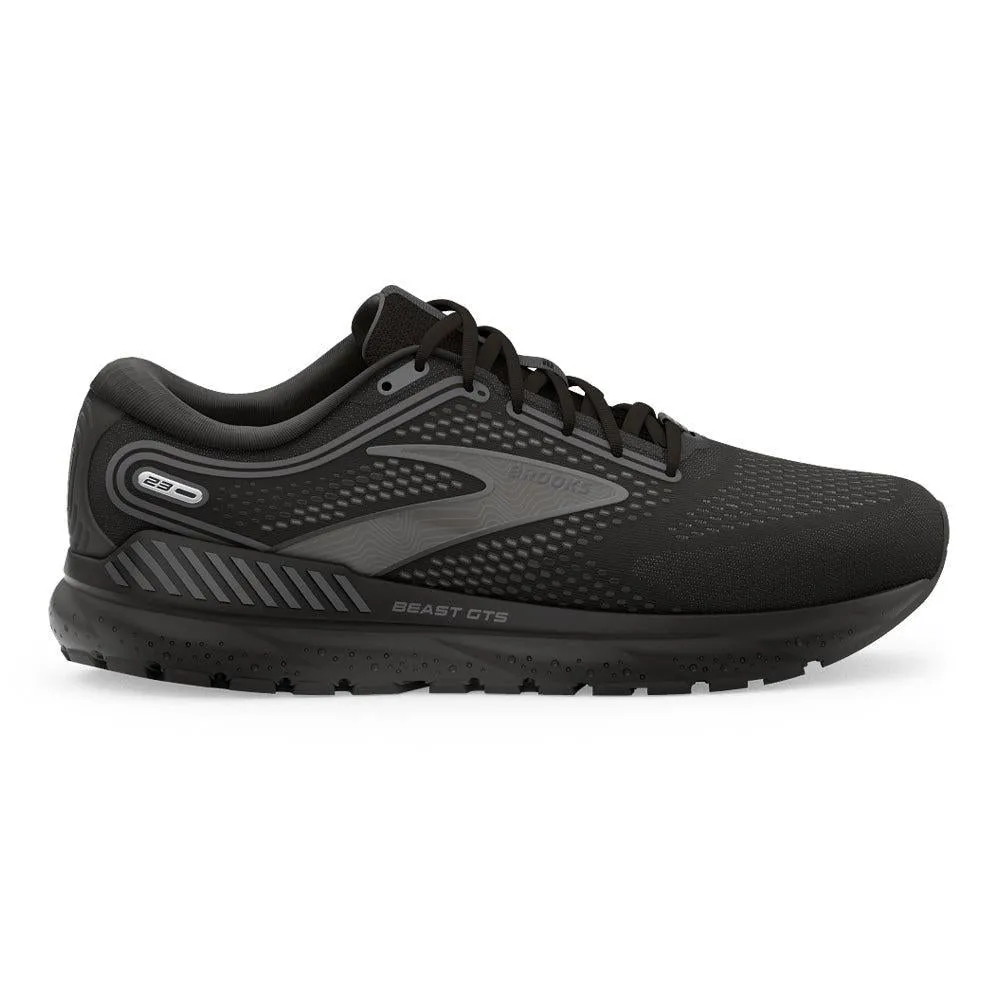 Brooks Beast GTS 23 Men's Running Shoe, Black/Gunmetal, Size 12.5 2E Wide