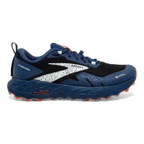 Brooks Cascadia 17 GTX for Men - Black/Blue/Firecracker - Size 12 D Medium