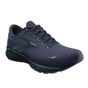 Brooks Ghost 15 Crown Blue Black Green Men's Running Shoes.