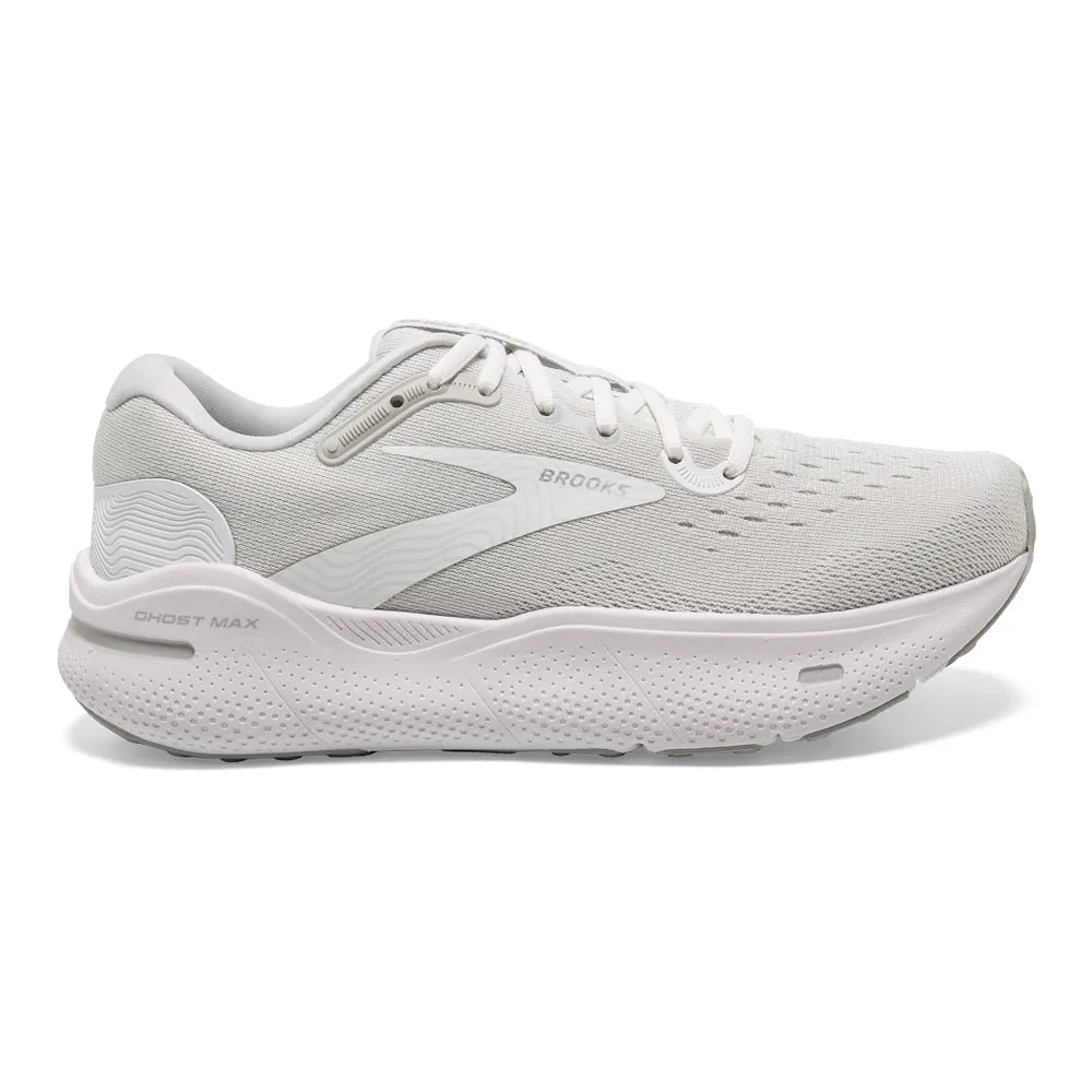 Brooks Ghost Max 14 2E Wide - White Oyster Metallic Silver