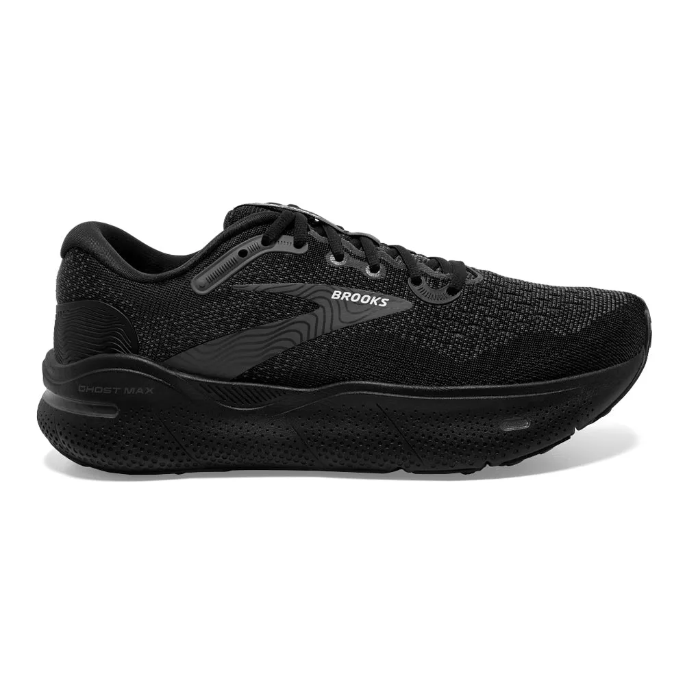 Brooks Ghost Max Women's Running Shoe - Black/Black/Ebony - Size 6 Medium