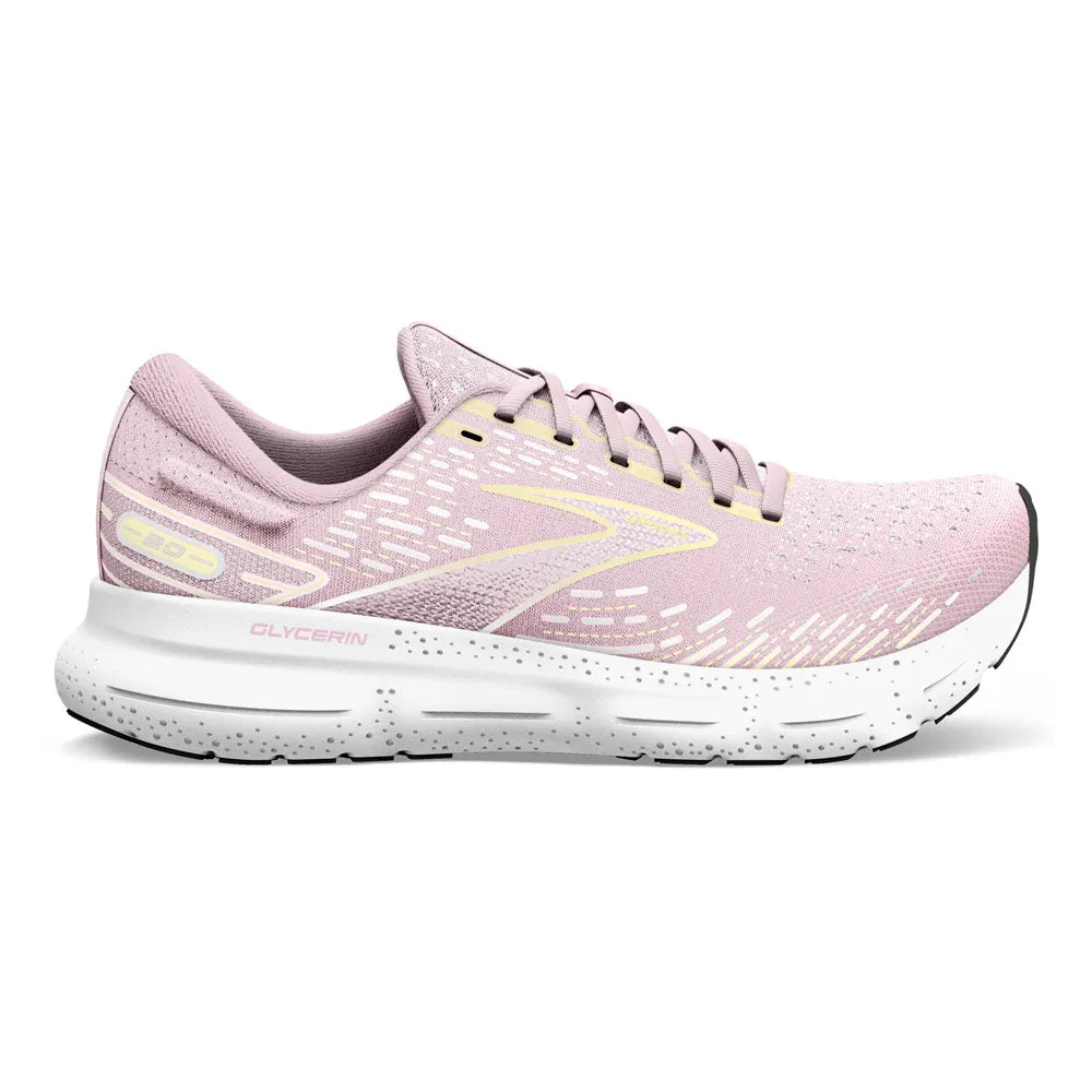 Brooks Glycerin 20 Women's Running Shoes - Pink/Yellow/White - Size 6 B Medium