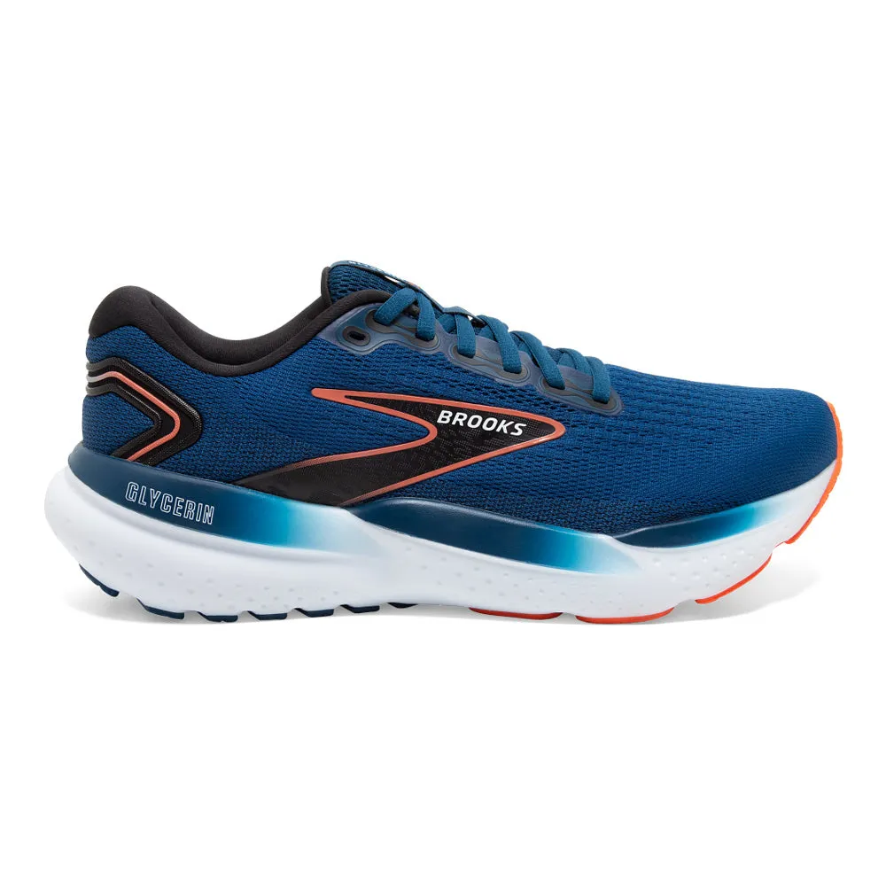 Brooks Glycerin 21 Blue Opal Black Nasturtium 9 2E Wide