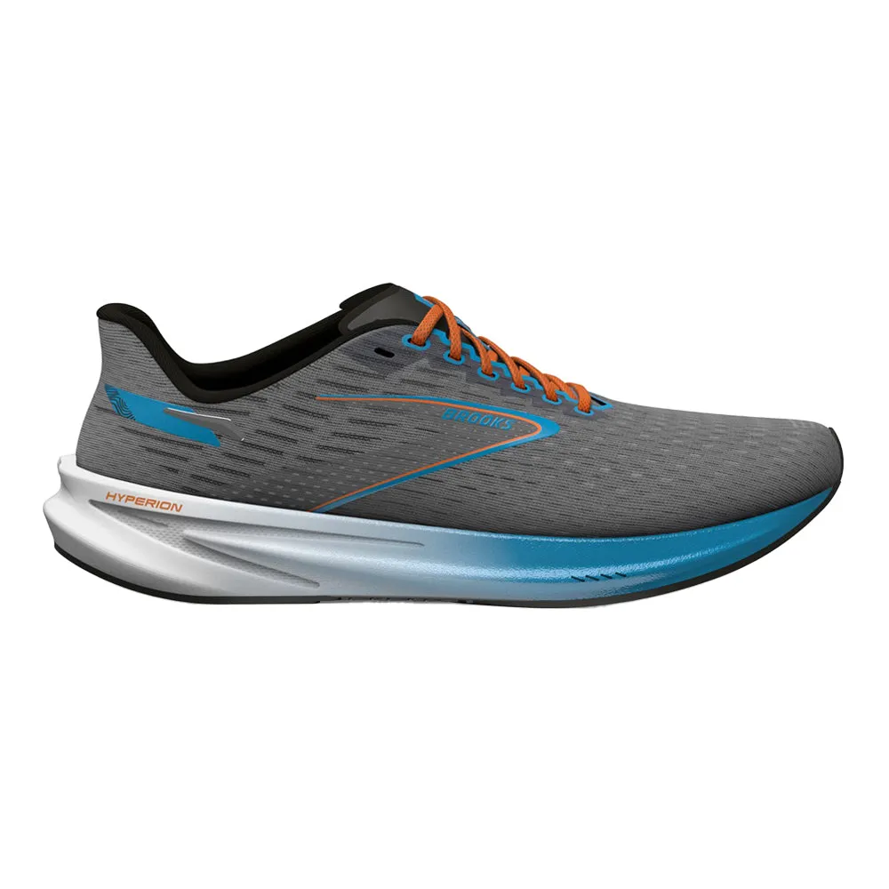 Brooks Hyperion Grey/Atomic Blue/Scarlet 9.5 D Medium