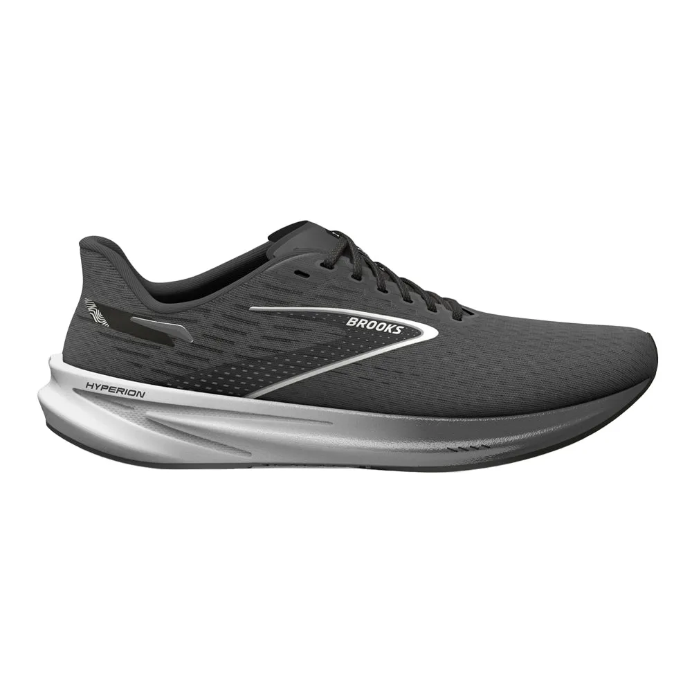 Brooks Hyperion Men's Running Shoes, Gunmetal/Black/White, Size 13 D Medium