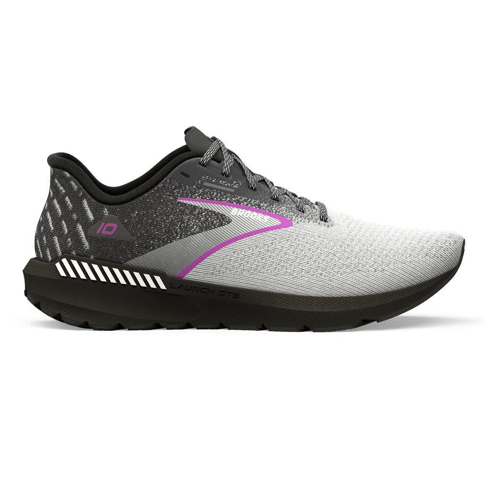 Brooks Launch GTS 10 Women's Running Shoes Black/White/Violet Size 12 B Medium