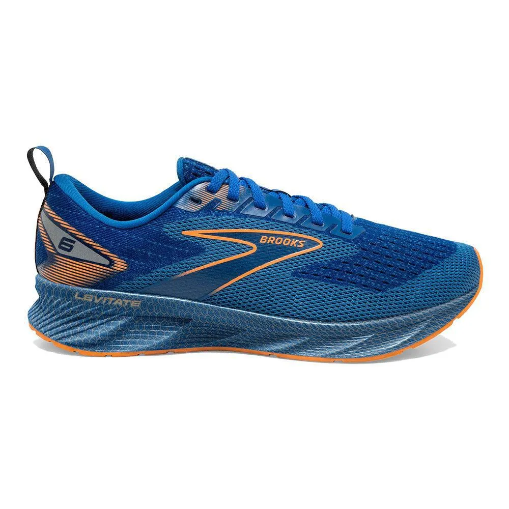 Brooks Levitate 6 Running Shoes, Classic Blue/Orange, Size 9 D Medium | Shop Now