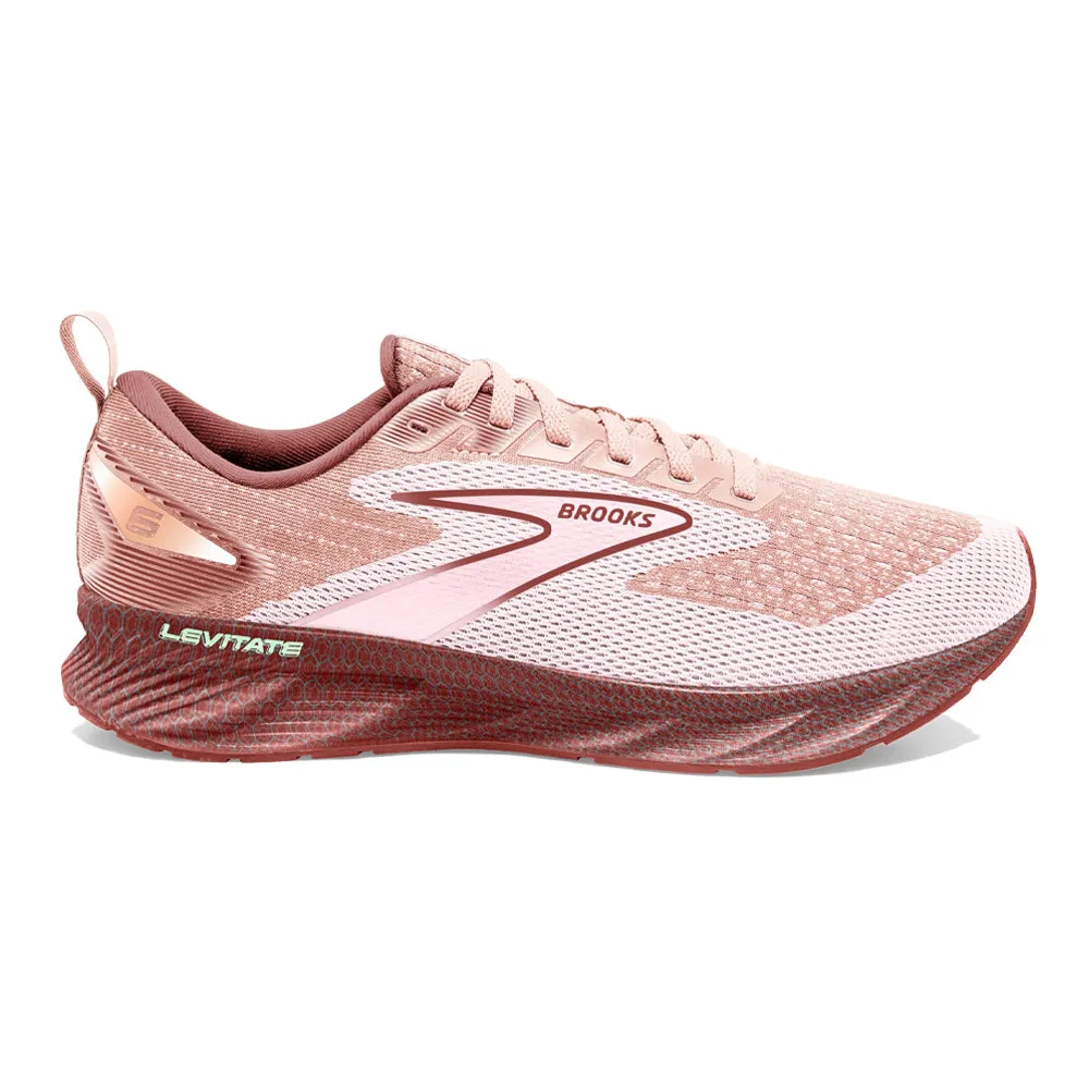 Brooks Levitate 6 Women's Peach Whip/Pink Shoes, Size 8 B Medium