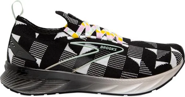 Brooks Levitate StealthFit 6 Women's Shoes - Black/White/Subtle Green, Size 7.5 B Medium