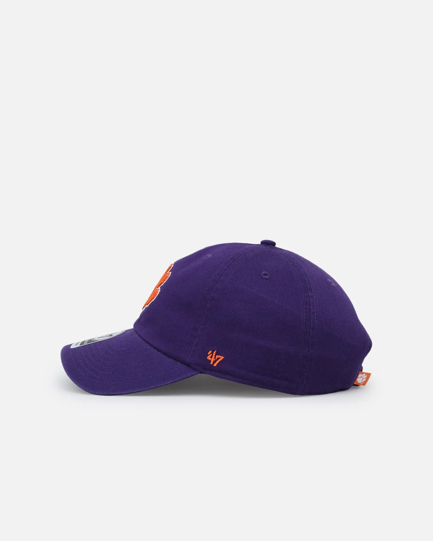 Clemson Tigers Purple Adjustable Strapback Hat by 47 Brand