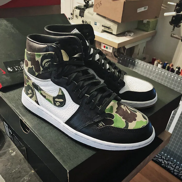 Custom Air Jordan 1 Gets Dripped in BAPE Camo