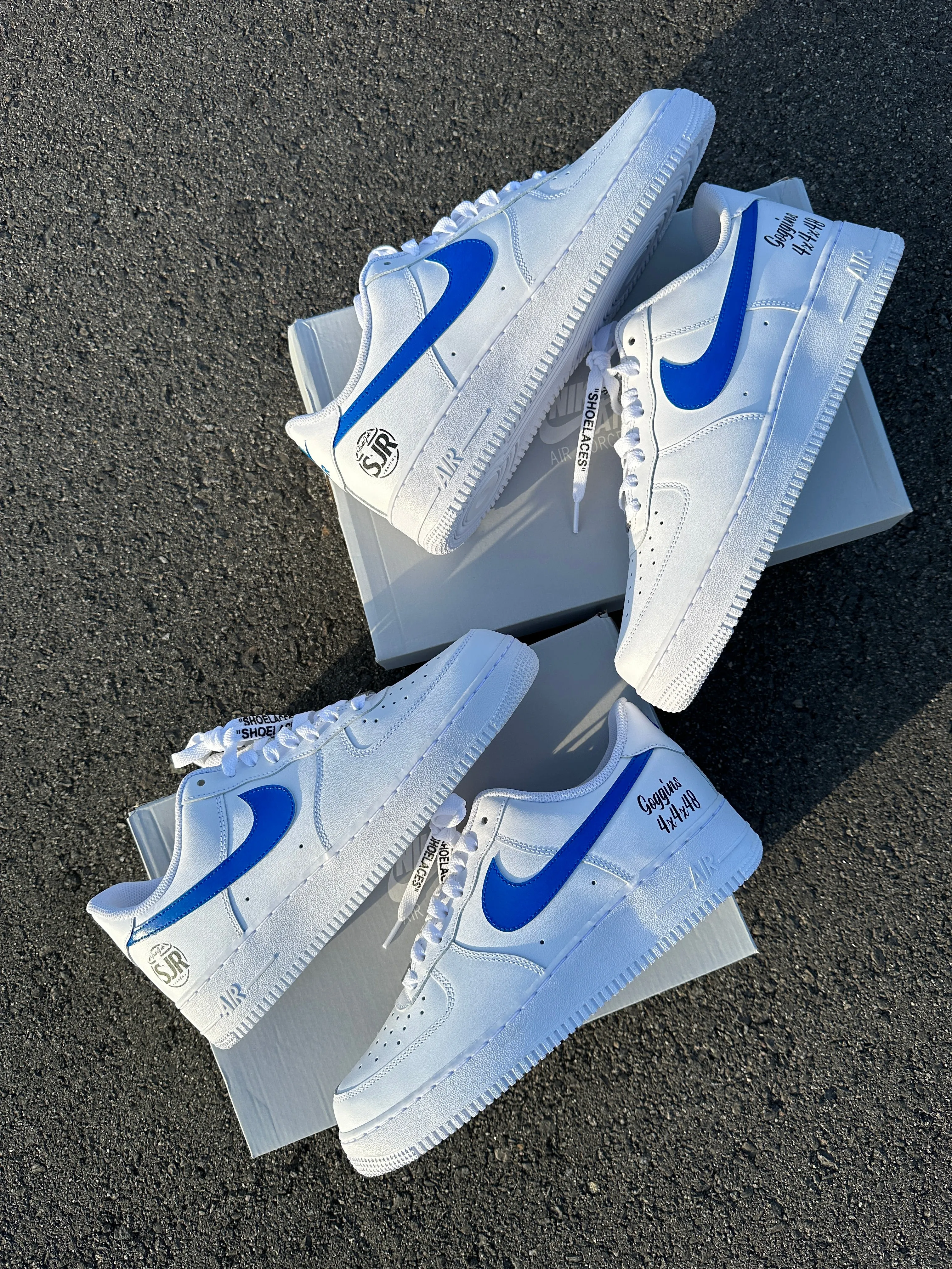 Custom Order: 2 Pairs of OFF-WHITE Nike AF1 Stenhouse Ranch - Full Invoice