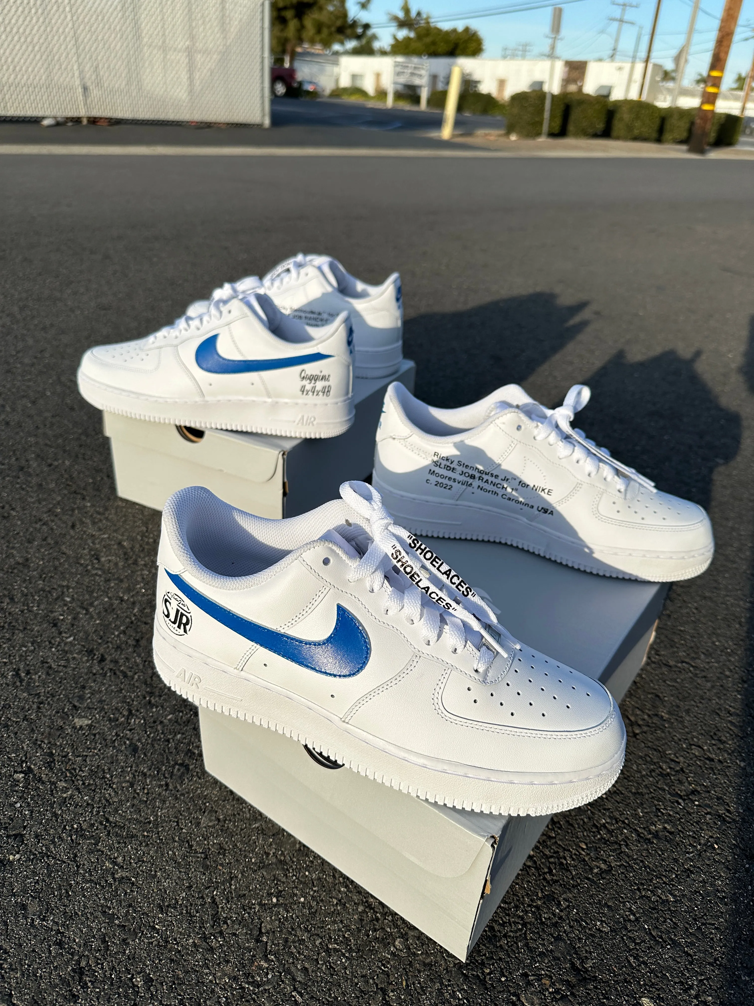 Custom Order: 2 Pairs of OFF-WHITE Nike AF1 Stenhouse Ranch - Full Invoice