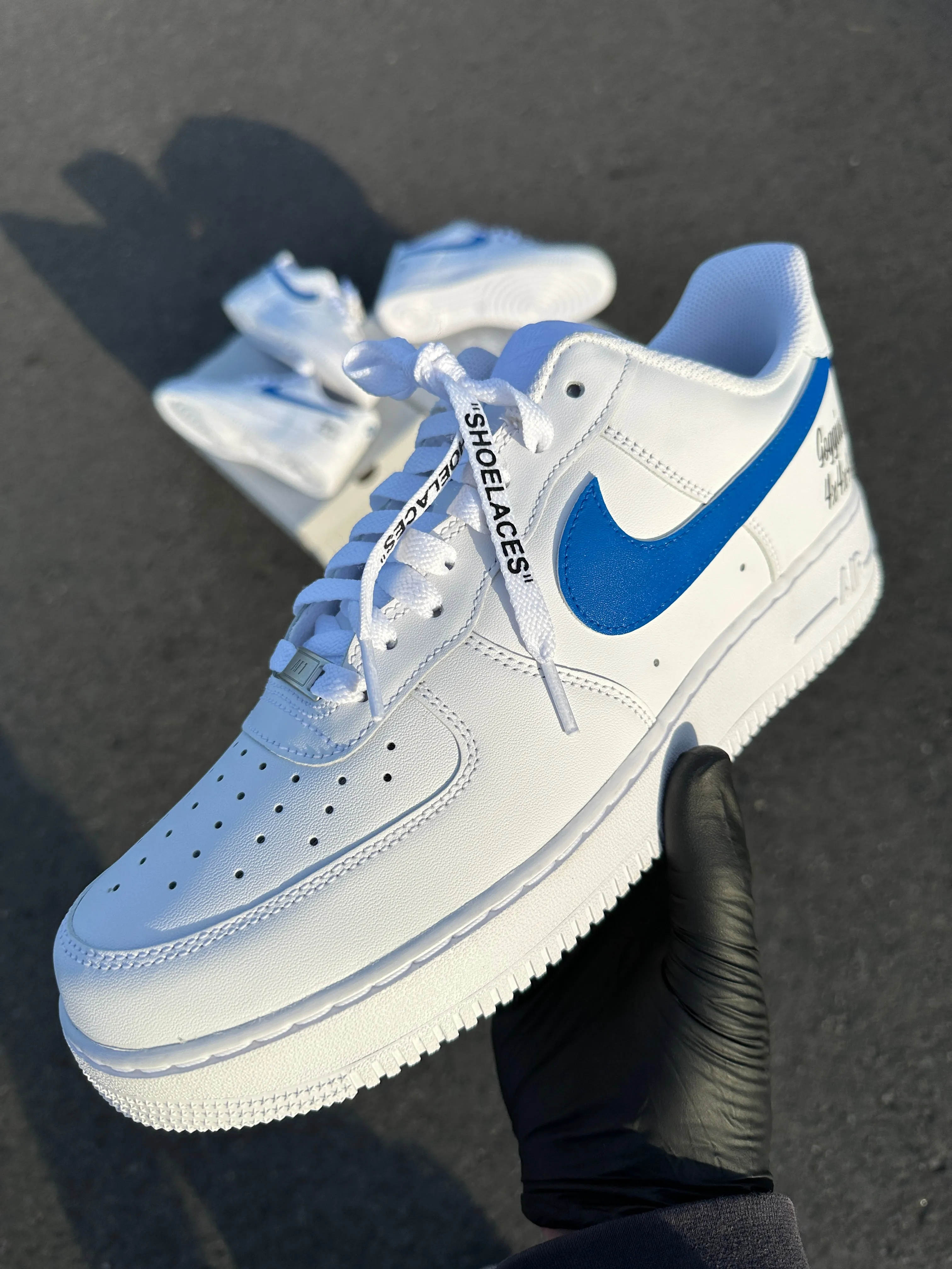 Custom Order: 2 Pairs of OFF-WHITE Nike AF1 Stenhouse Ranch - Full Invoice