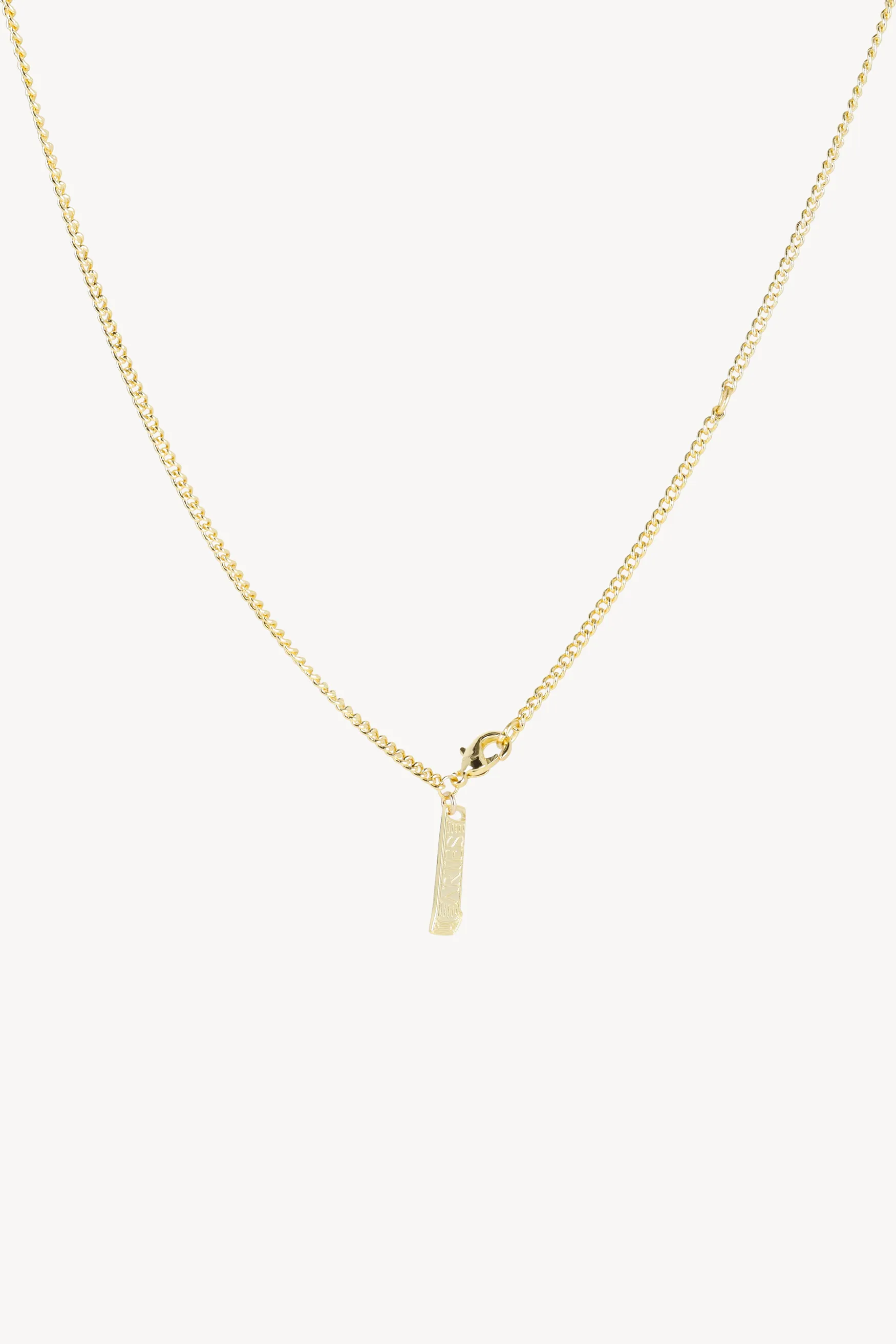 Dainty Column Pendant Necklace