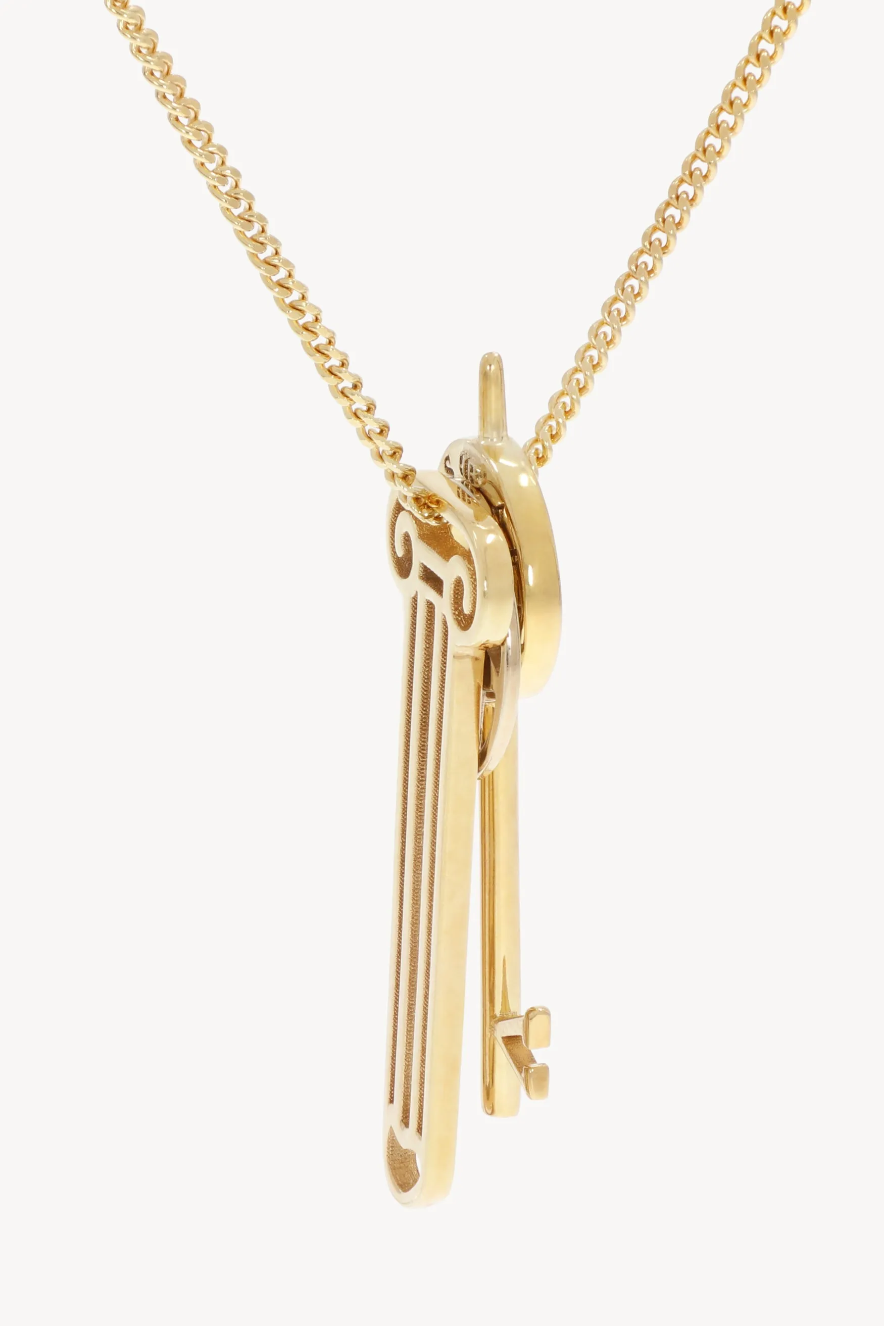 Dainty Column Pendant Necklace