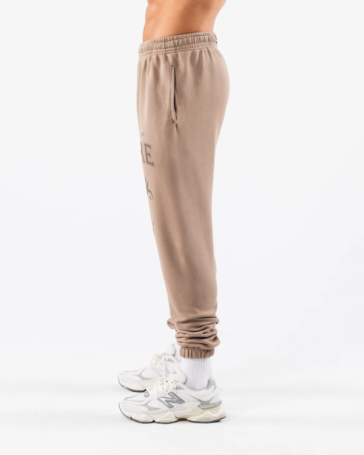 Earth Color Athletic Pants - Mudstone