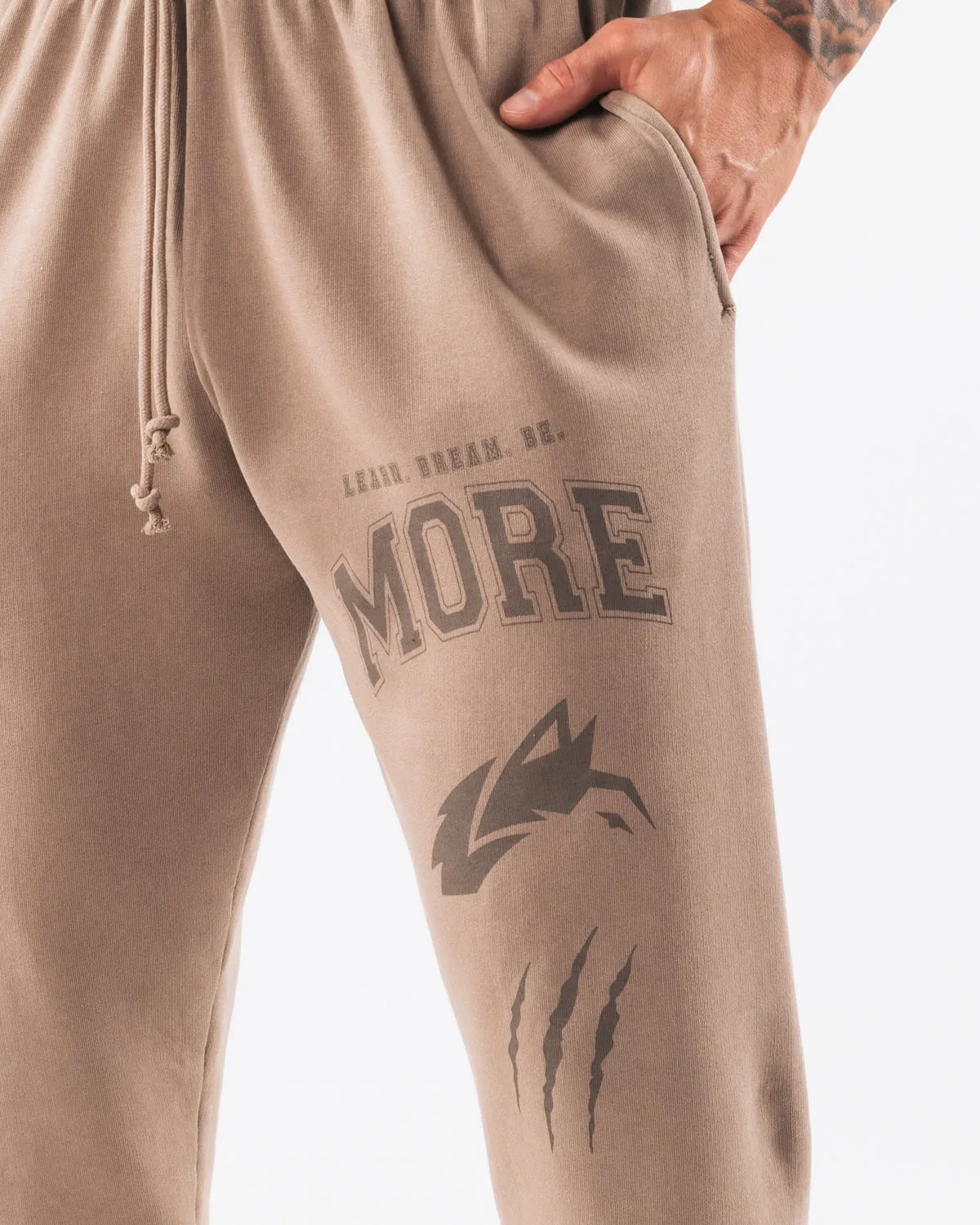 Earth Color Athletic Pants - Mudstone