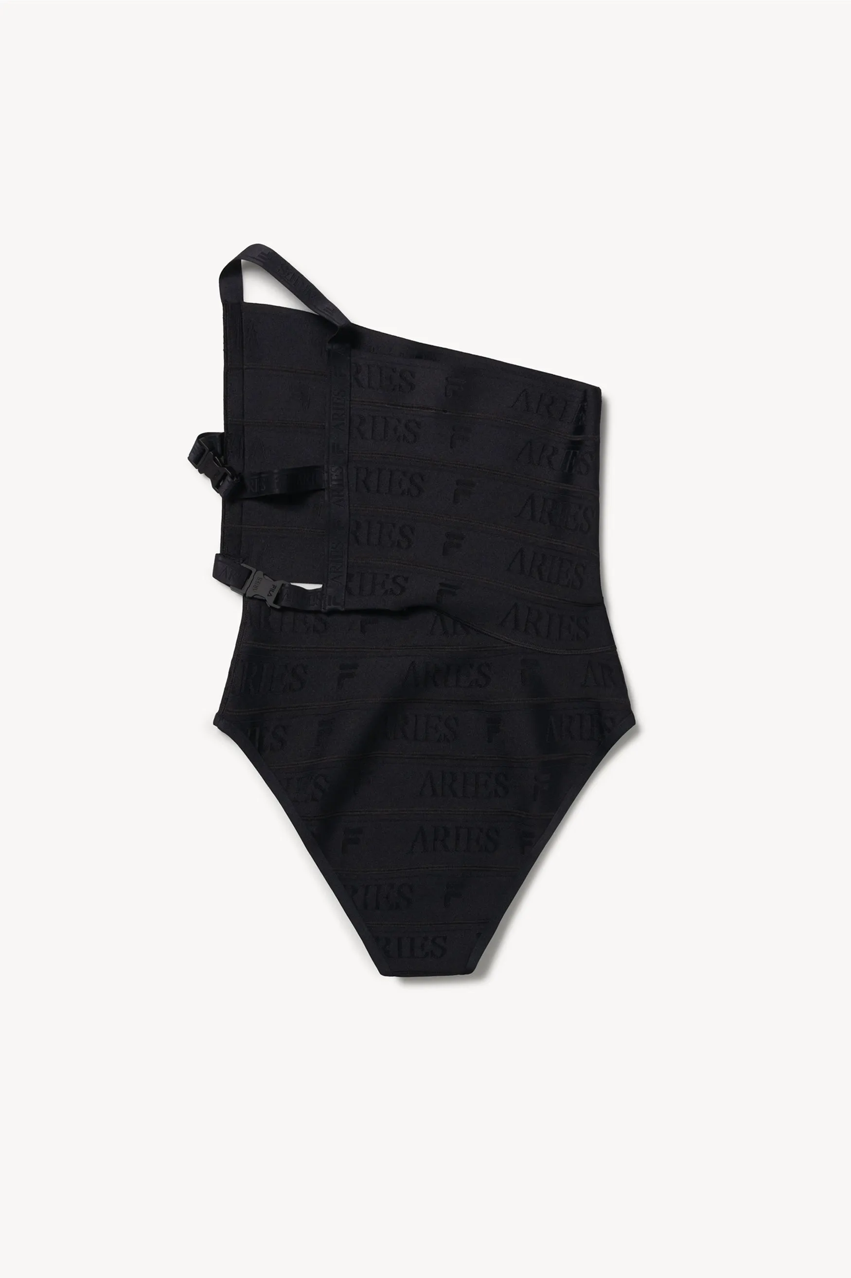 Elastic Swimsuit with Logo