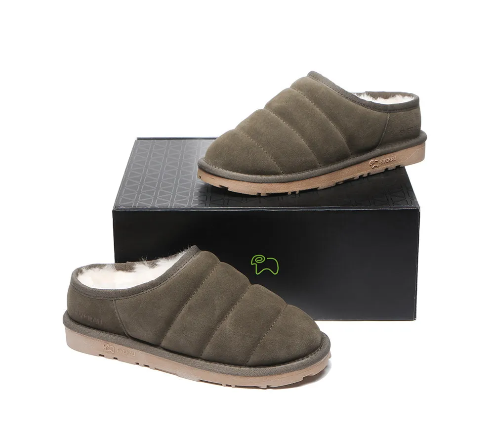 Everau Sheepskin Slippers - Ultra Puffer Style for Women