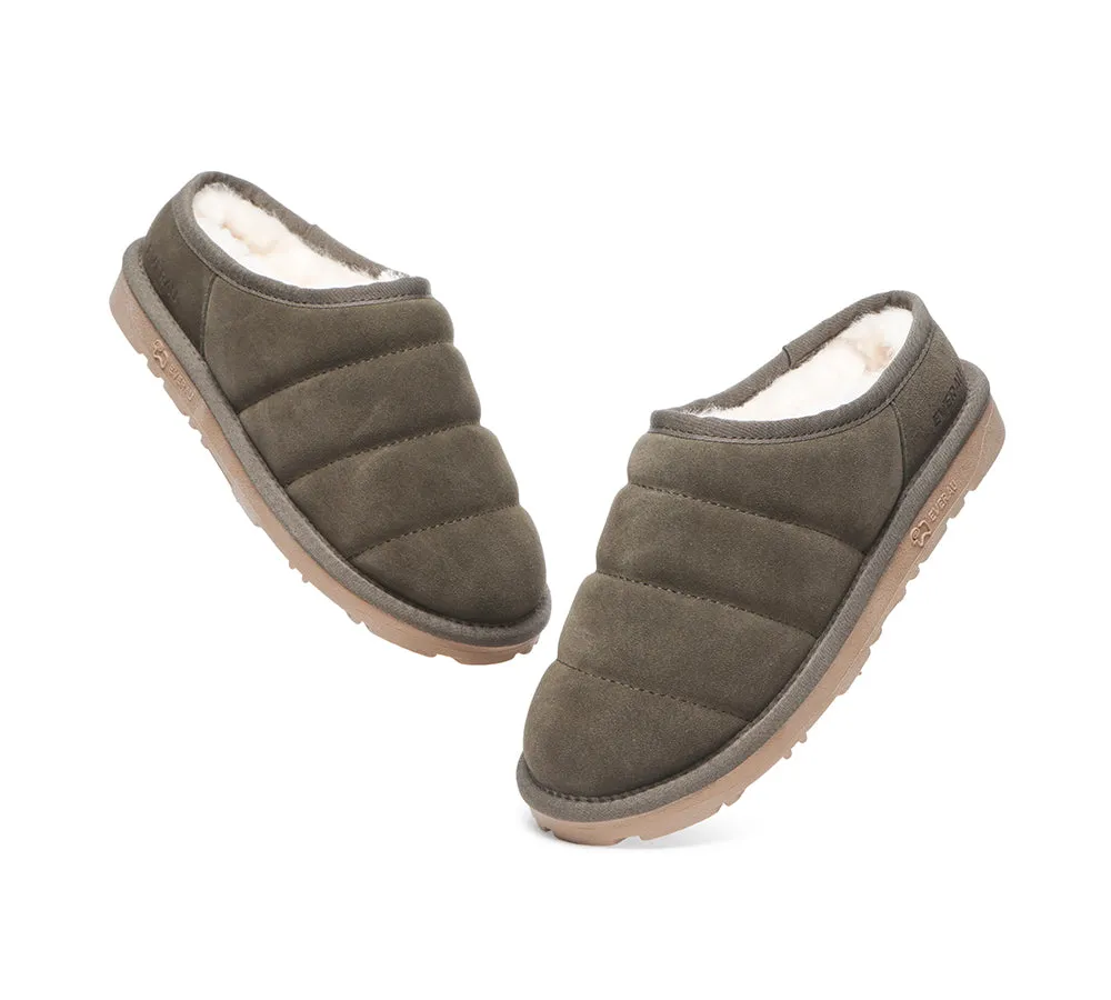 Everau Sheepskin Slippers - Ultra Puffer Style for Women