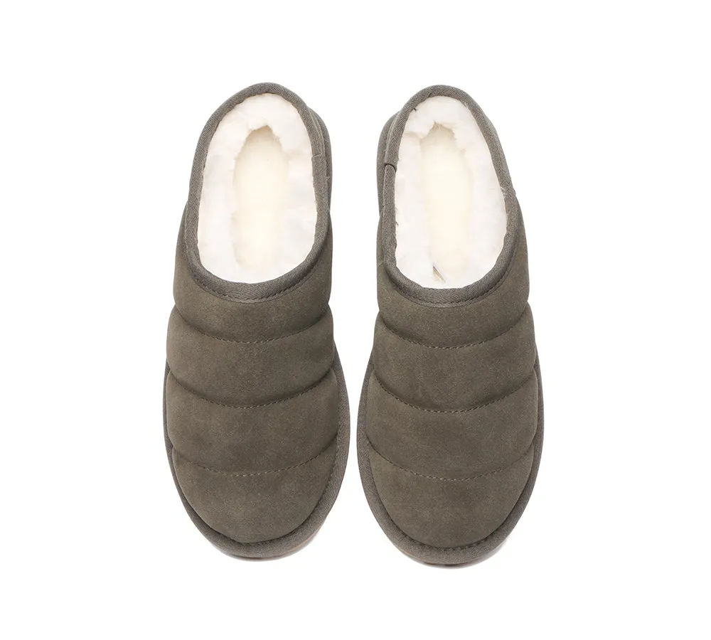 Everau Sheepskin Slippers - Ultra Puffer Style for Women