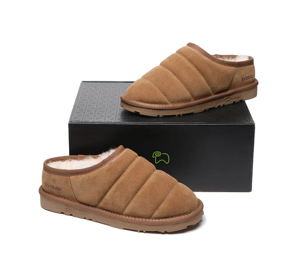 Everau Sheepskin Slippers - Ultra Puffer Style for Women