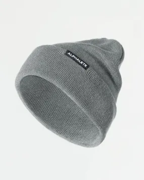 Foldover Beanie - Medium Grey