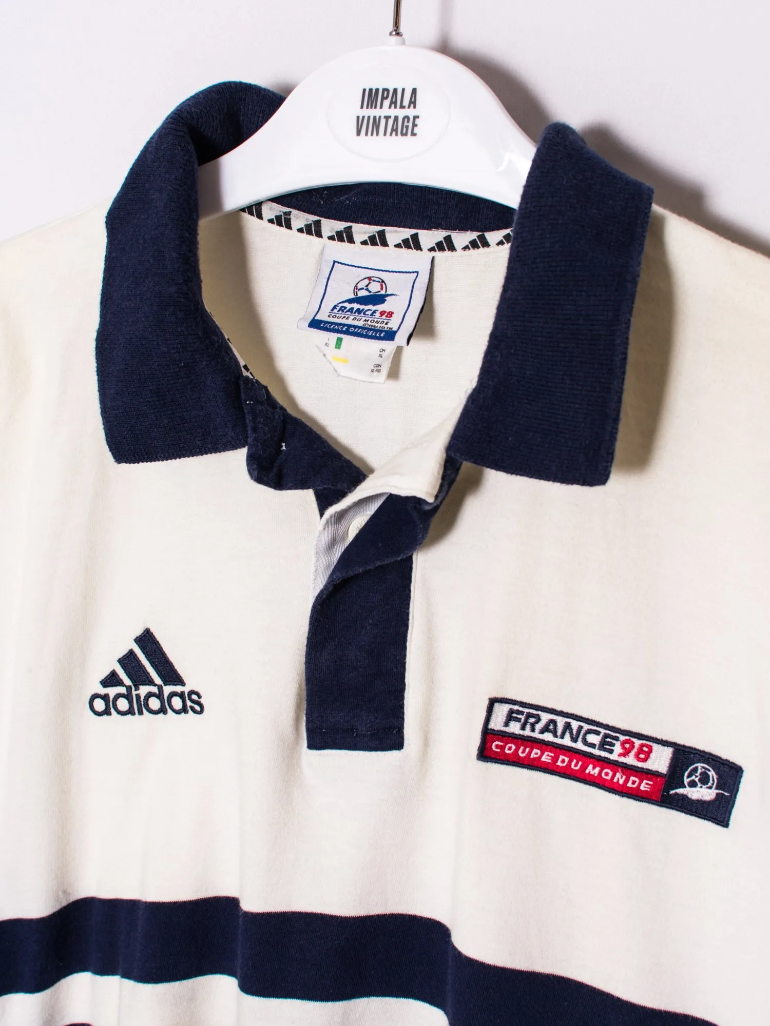 France 98 World Cup Adidas Poloshirt