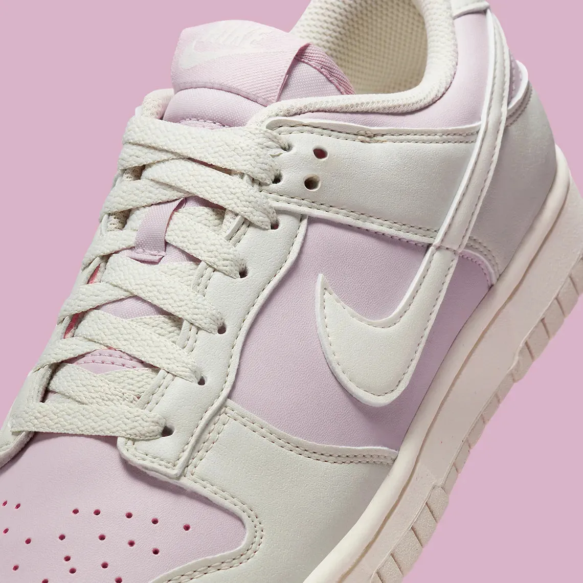 Grey and Light Pink Low Dunk Women Shoes