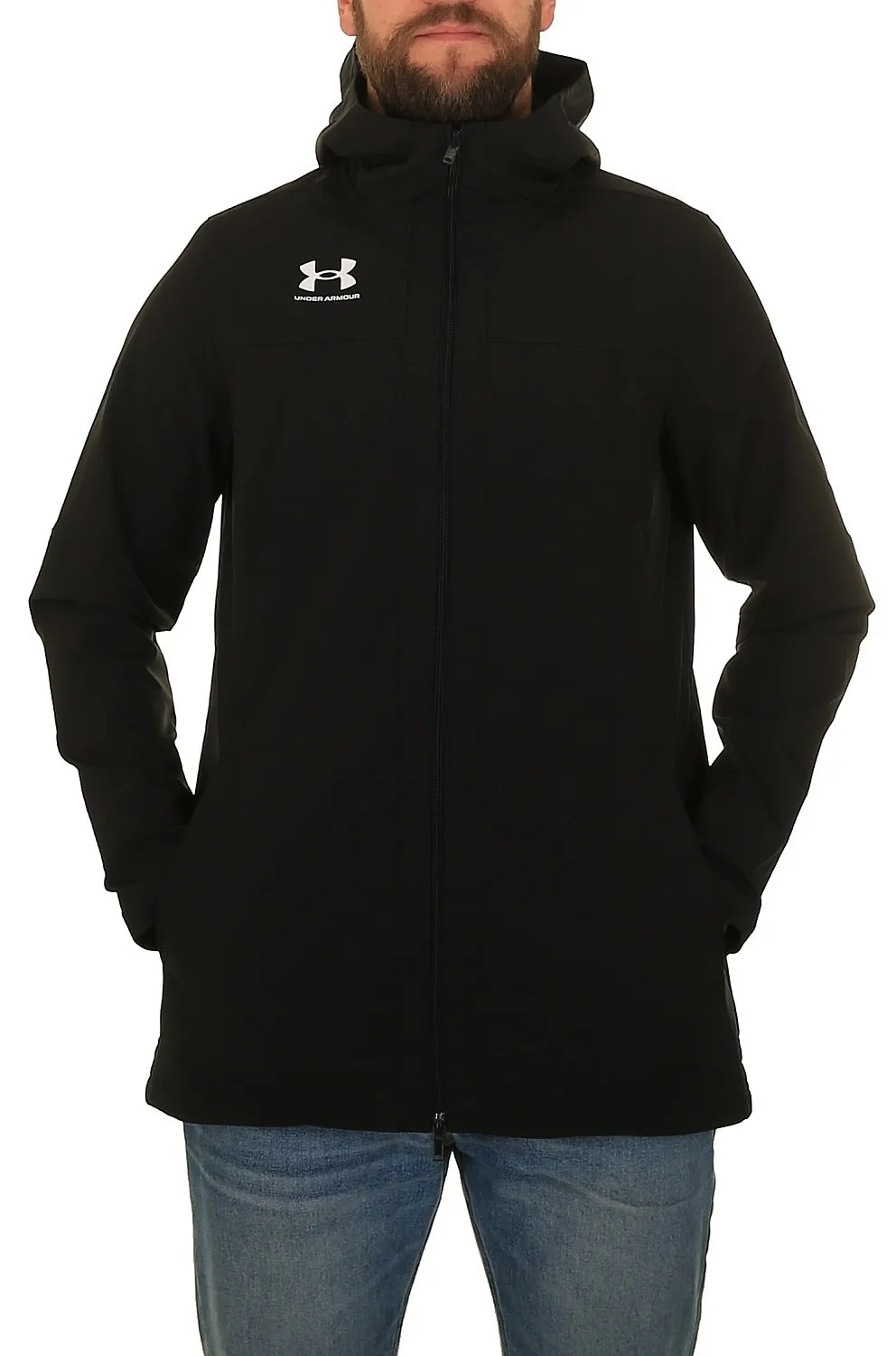 jacket Under Armour Challenger Pro - Black/White - men´s