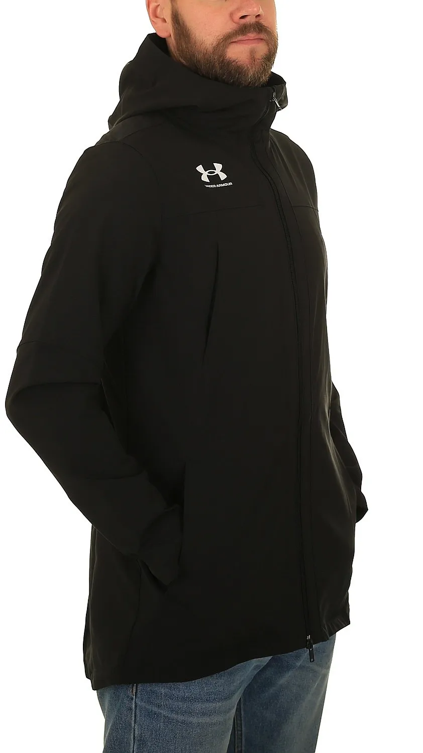 jacket Under Armour Challenger Pro - Black/White - men´s